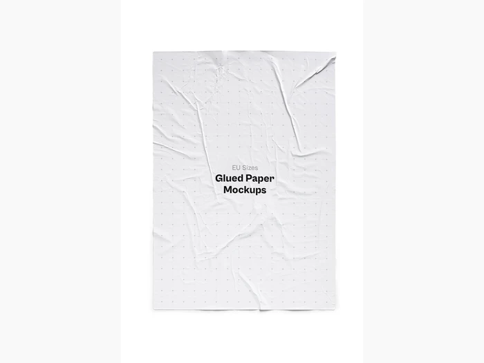 Glued Paper Mockup, EU Glossy, 03
