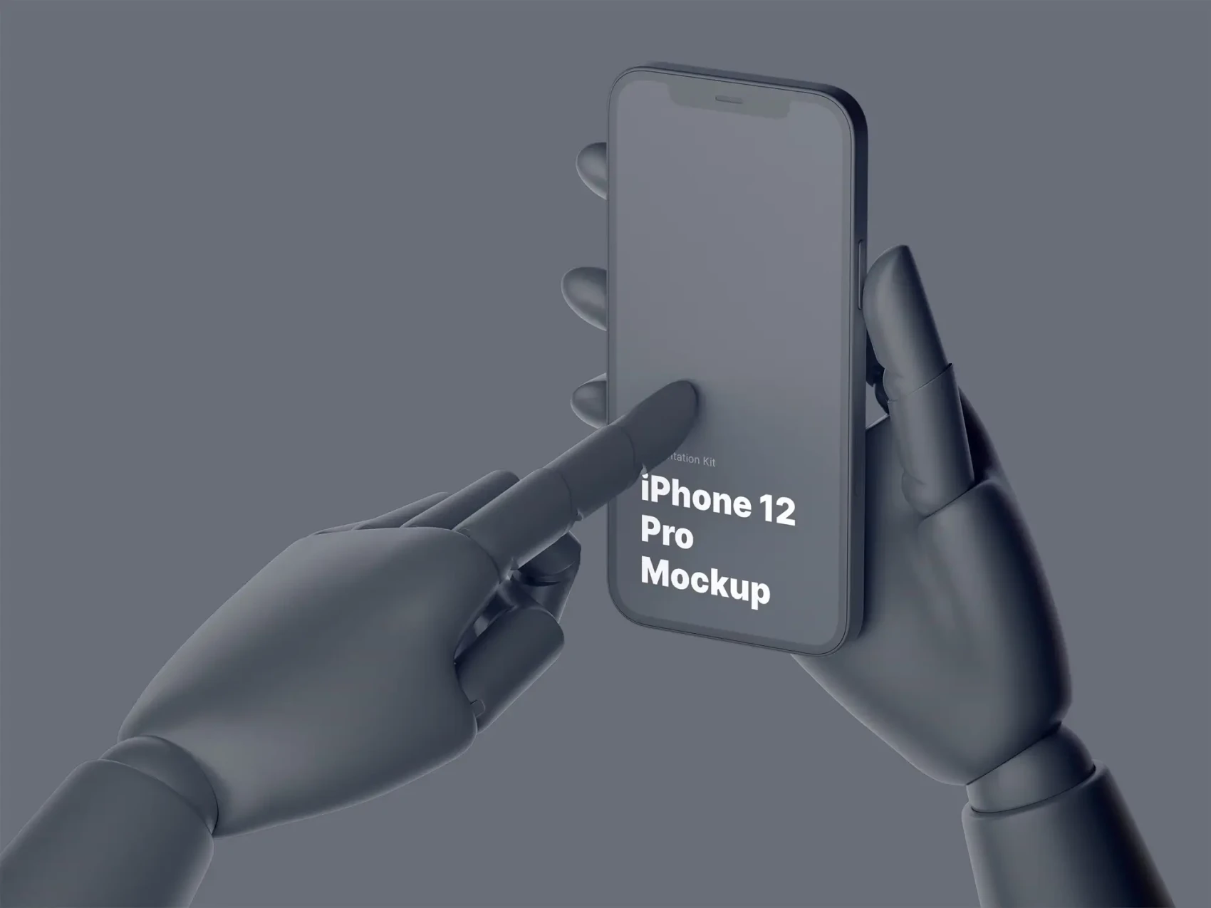 Wooden Hands iPhone 12 Pro Mockups 34