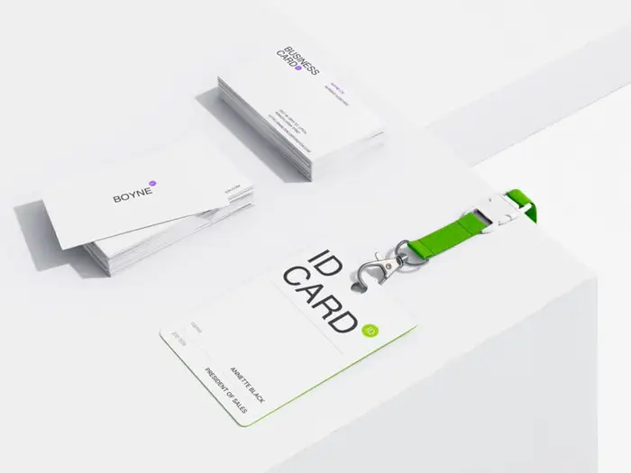 Boyne, Business Card Mockups and ID Card Mockup, US, 01