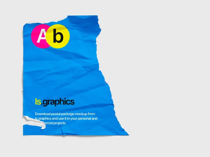 Torn Simple Poster Mockup, EU, 03