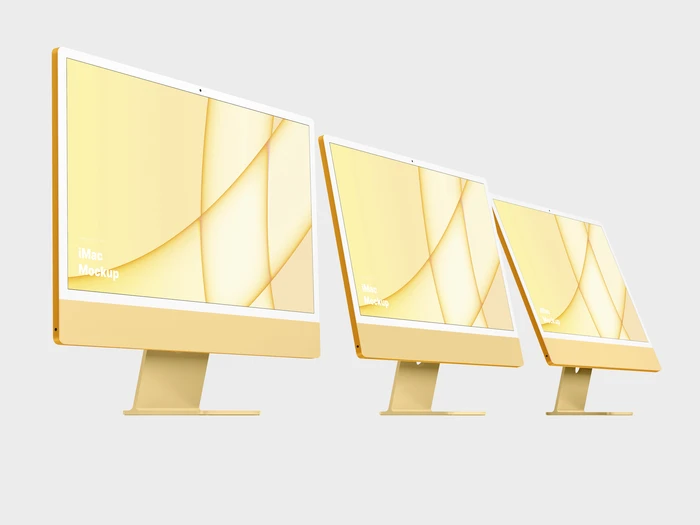 iMac 24-inch Mockups, 14