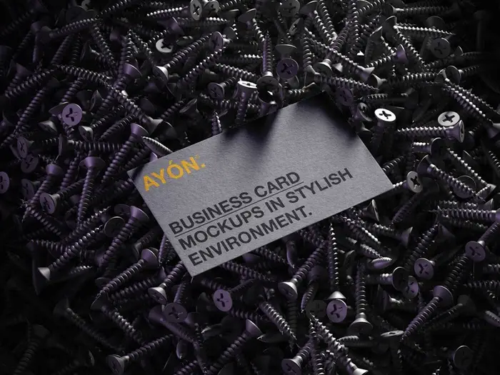 Ayon, Business Card Mockup, US, 01