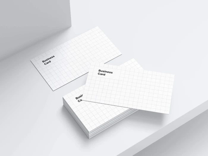 Business Card Mockups, US-Angled, 07
