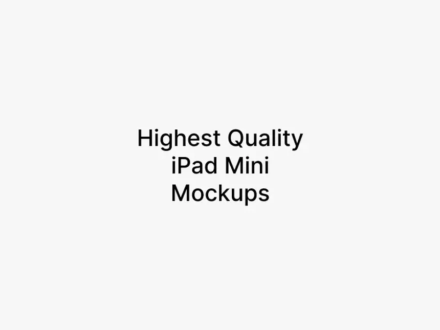 iPad Mini Mockups 2