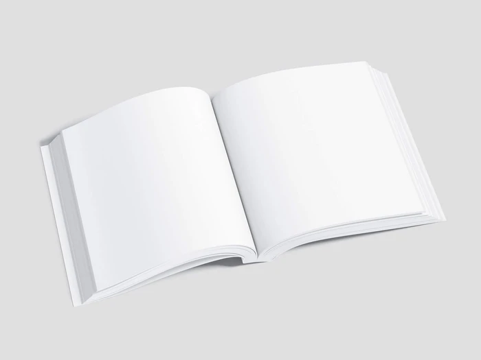 Book Mockup, Square-Angled, 11