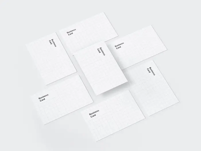 Business Card Mockups, EU-Angled, 15