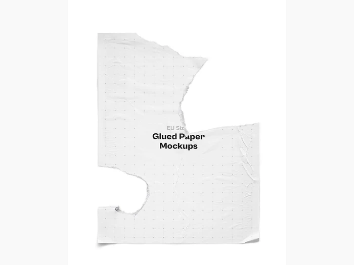 Glued Paper Mockup, US, 02
