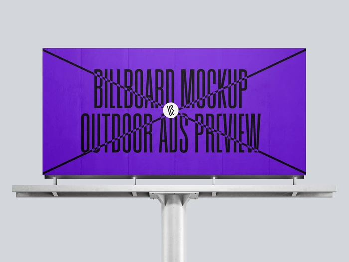 Billboard Mockup, Isolated, US Scene 03