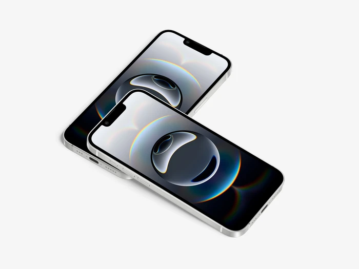 iPhone 16e Mockup, Scene 02