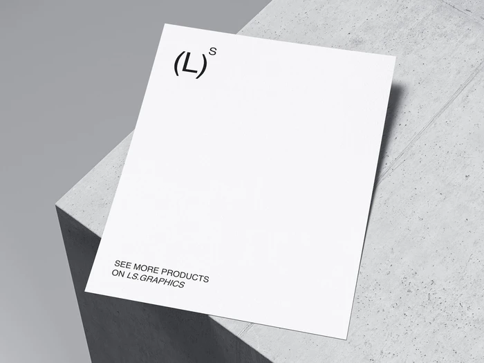Qubus, Clear and Neat Paper Mockup, US, 06