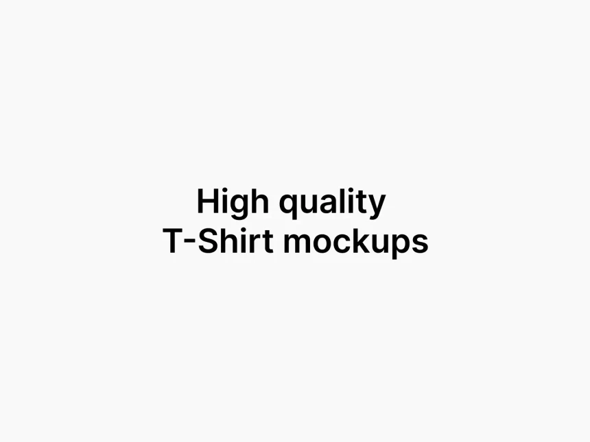T-Shirt Mockups 2