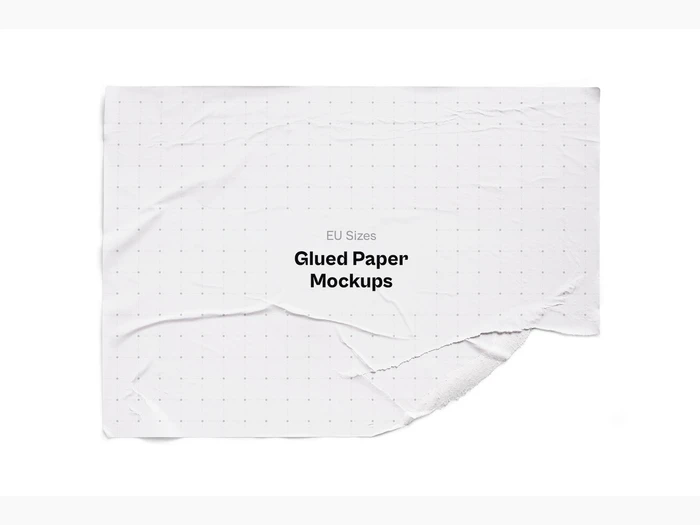 Glued Paper Mockup, EU Glossy, 24