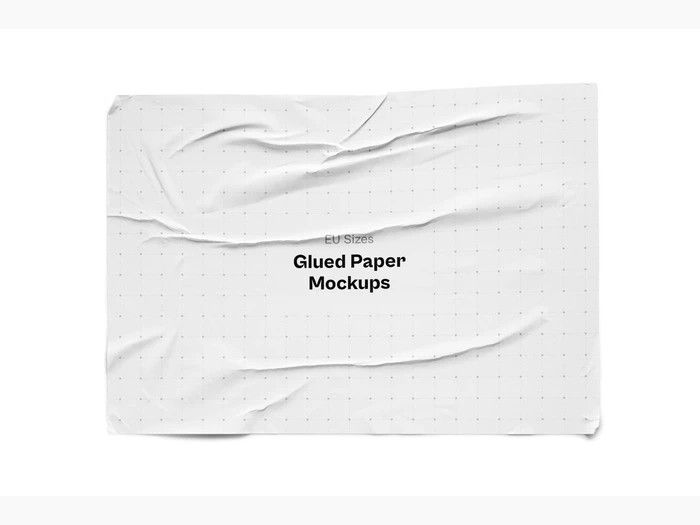 Glued Paper Mockup, EU, 12