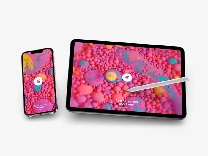 Apple Mockups Bundle, Realistic, 06