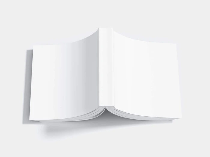 Book Mockup, Square-Angled, 12