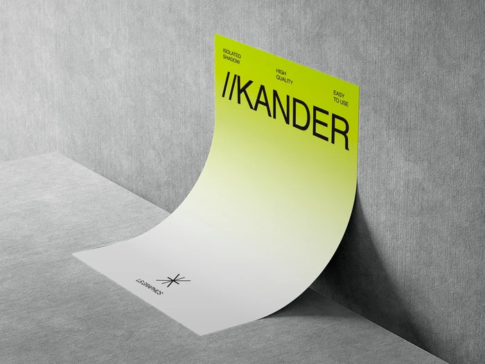 Kander, Quality-Rendered A4 Paper Mockup, EU 11
