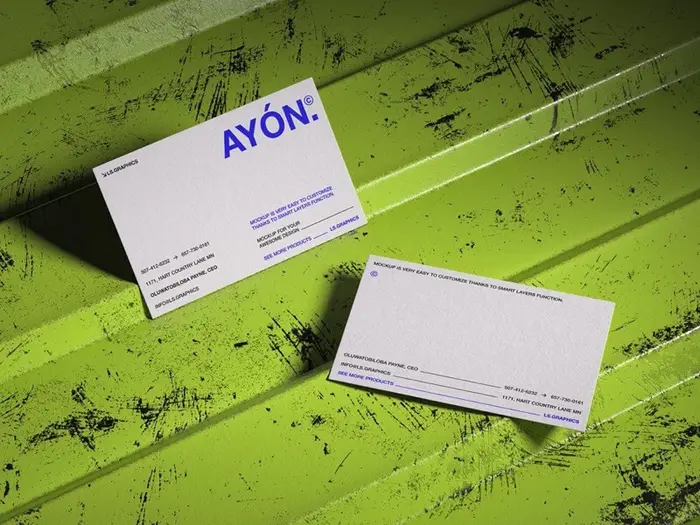 Ayon, Business Card Mockups, EU, 05