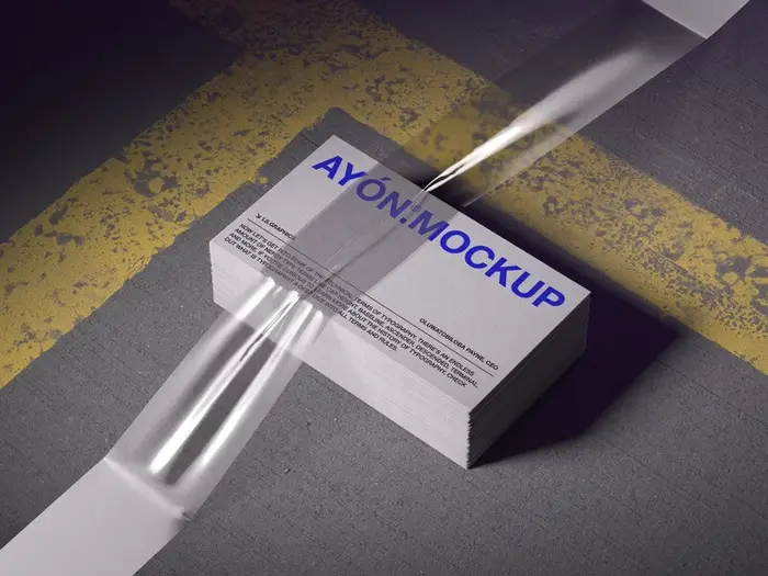Ayon, Business Card Mockup, US, 09