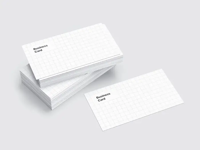 Business Card Mockups, US-Angled, 08
