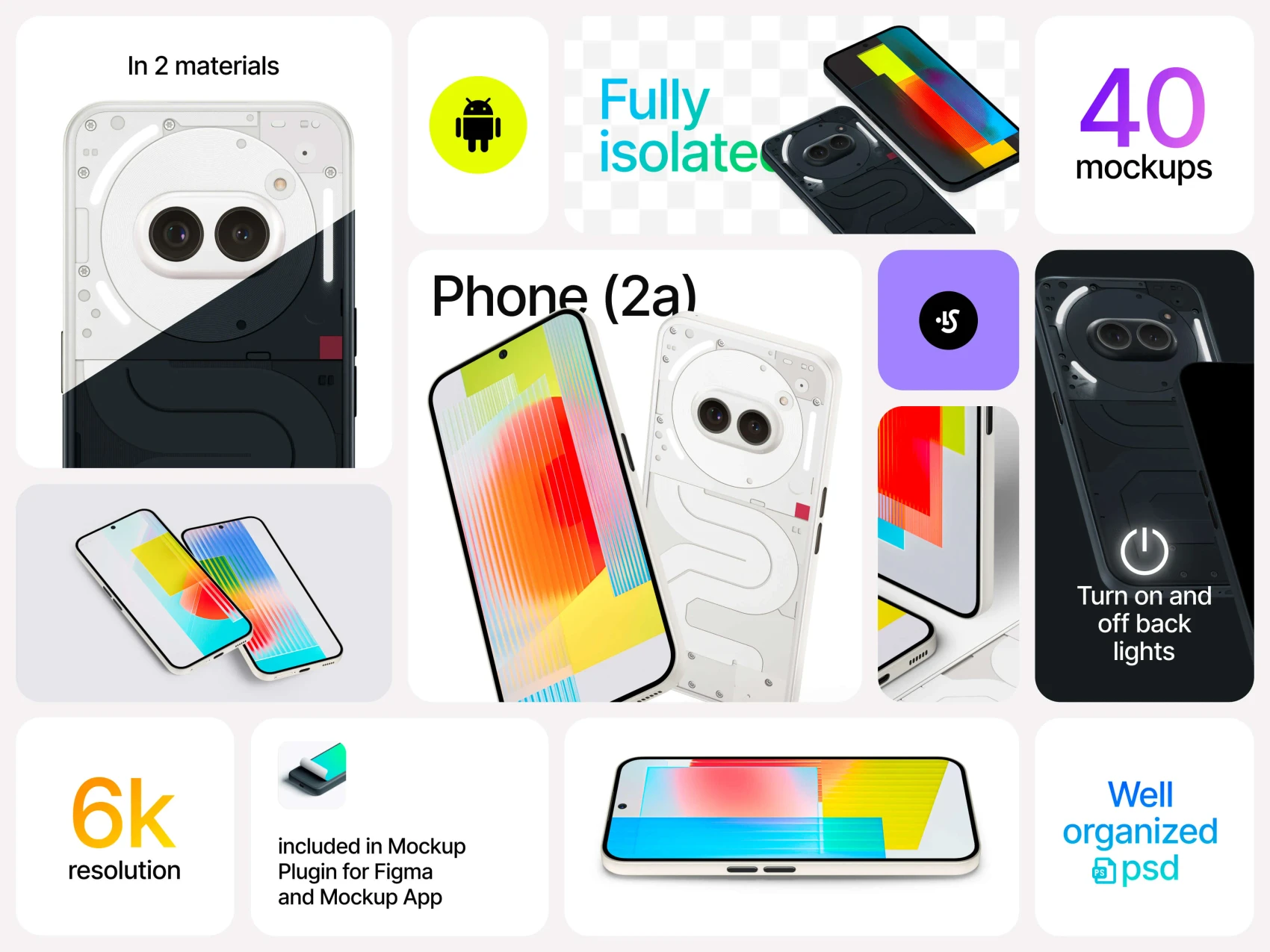 Nothing Phone (2a) Mockups 2