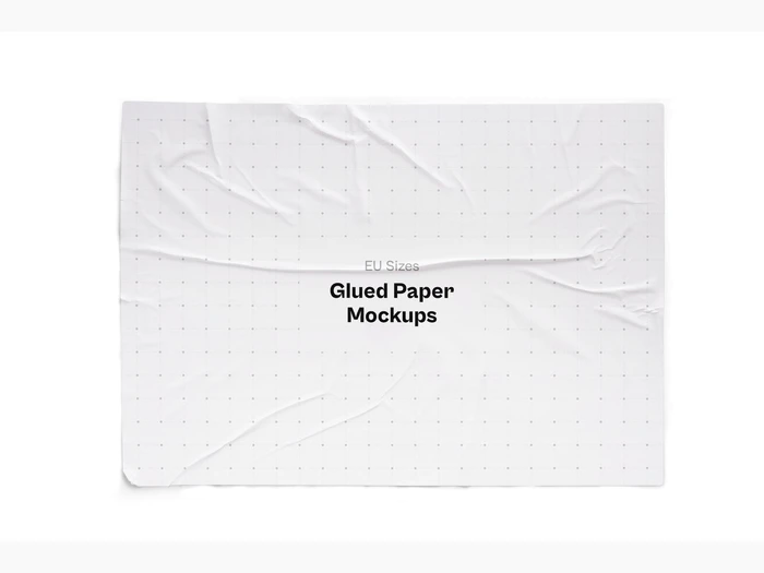 Glued Paper Mockup, EU Glossy, 19
