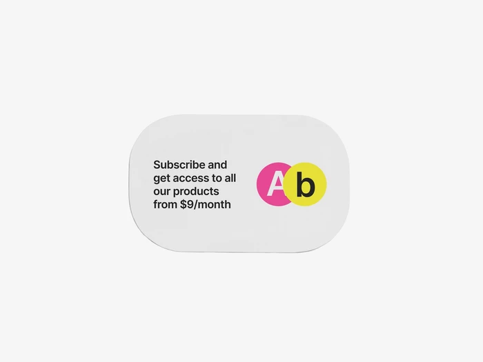 Glossy Sticker Mockup, Scene 11