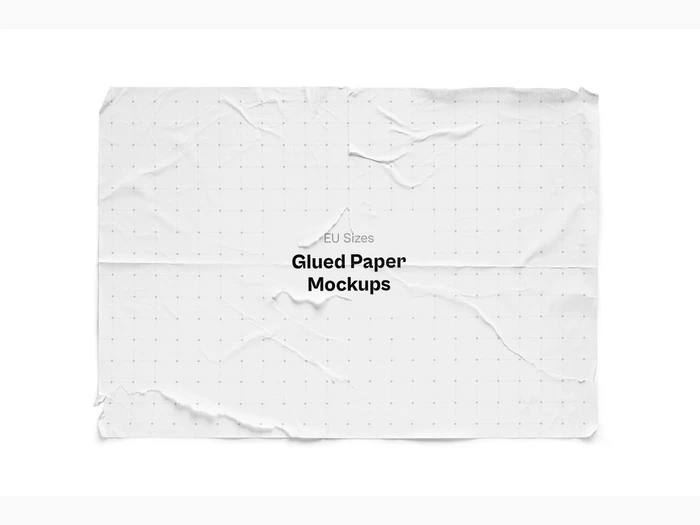 Glued Paper Mockup, EU, 10