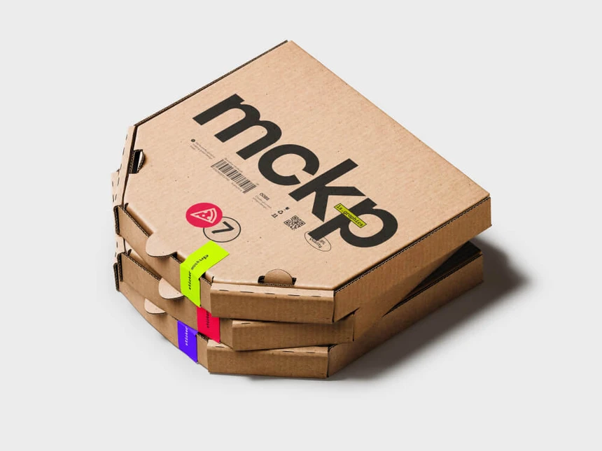 Pizza Box Mockups 6
