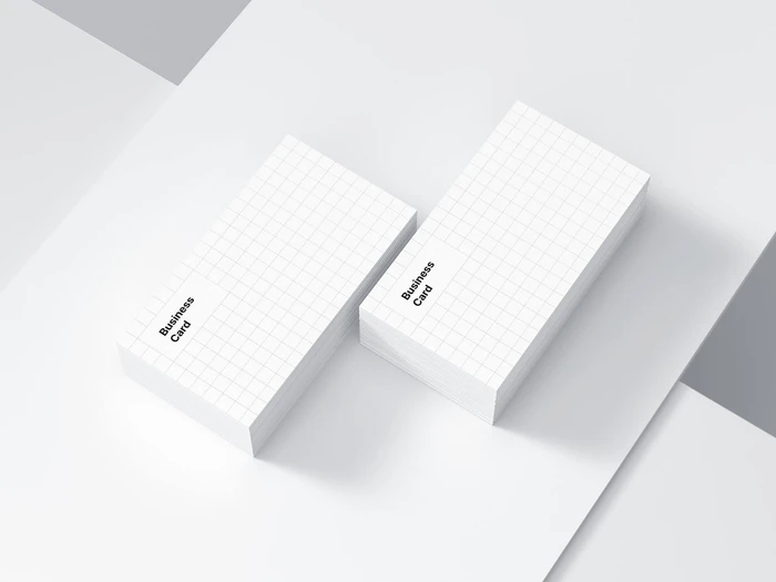 Business Card Mockups, US-Angled, 17