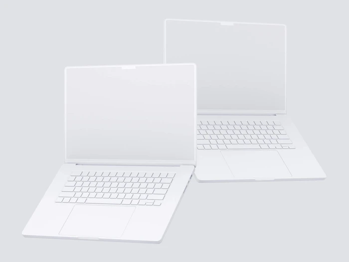 MacBook Pro 16 inch Clay Mockups, 11