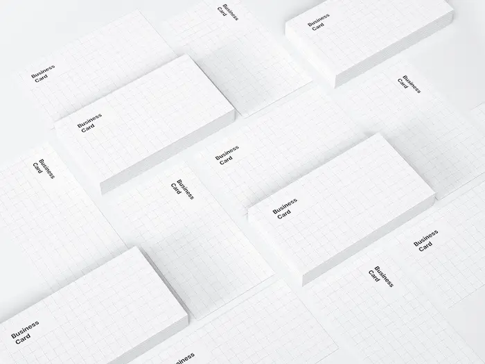 Business Card Mockups, US-Angled, 14