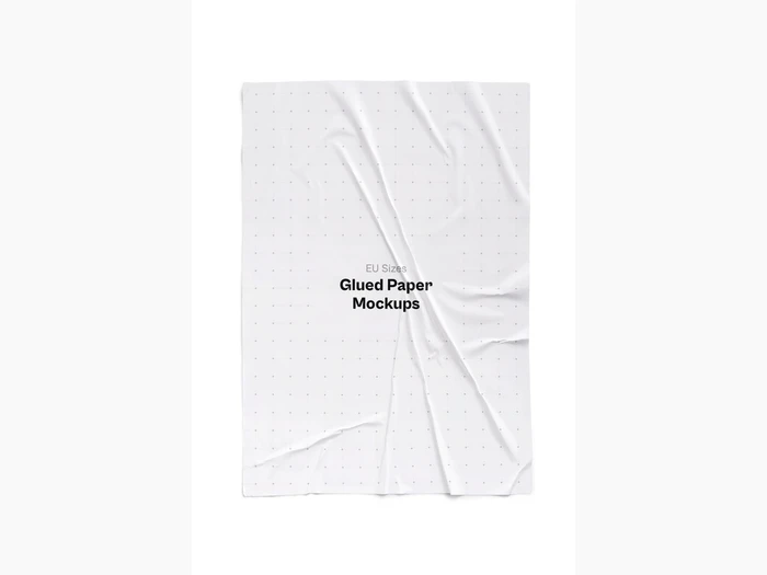 Glued Paper Mockup, EU Glossy, 13