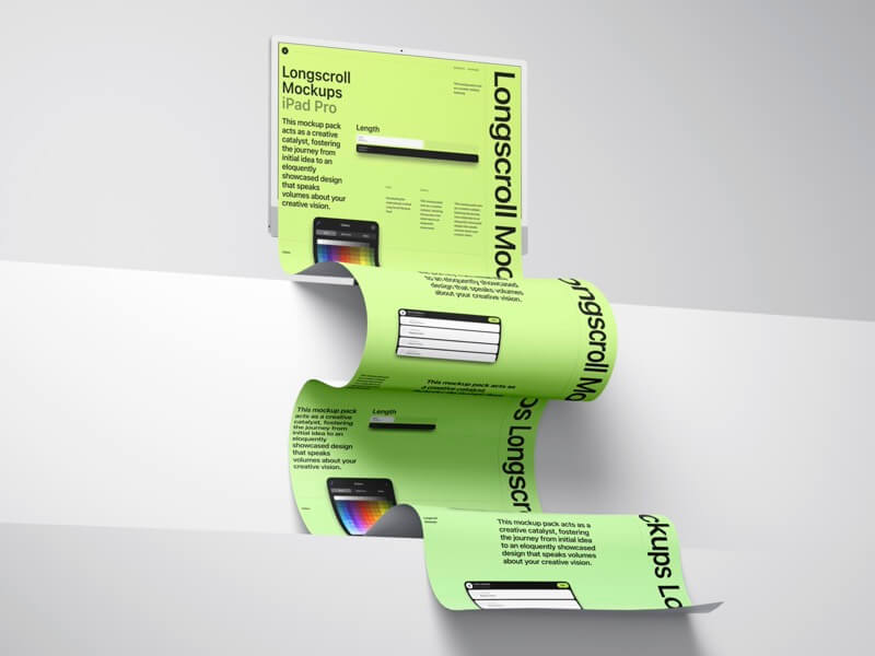 iMac 24 Longscroll Mockup, 08