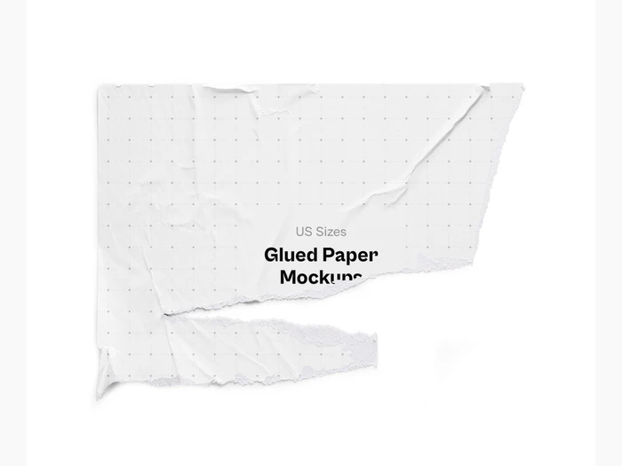 Glued Paper Mockup, US, 06