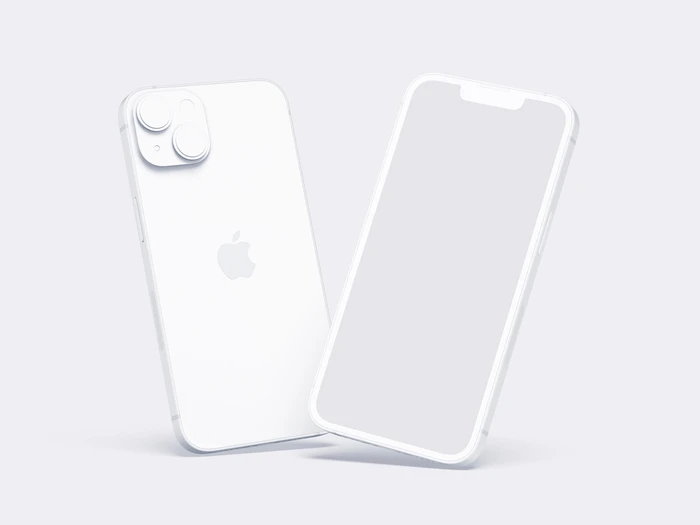 iPhone 14 Clay Mockup, 14