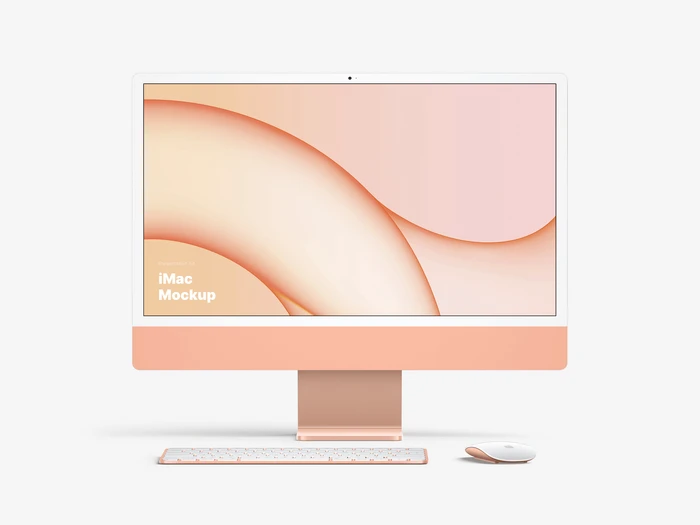 iMac 24-inch Mockups, 01