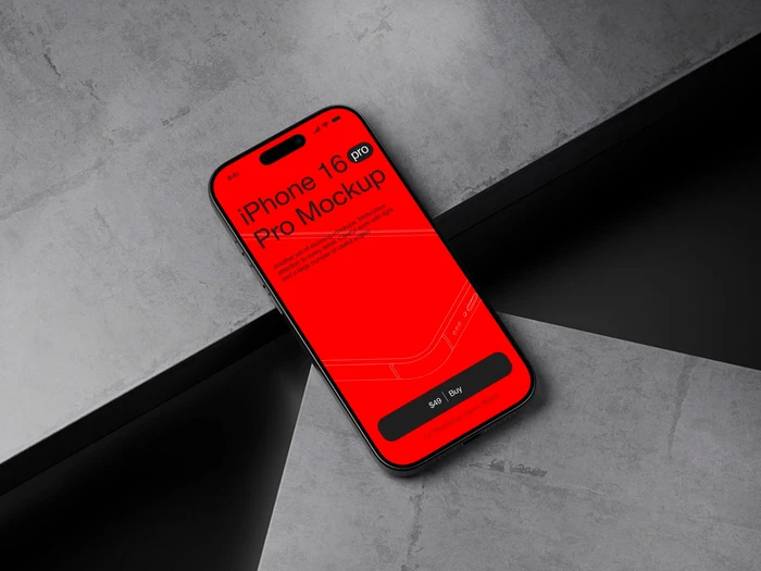 U-Mockups: iPhone 16 Pro, Scene 16