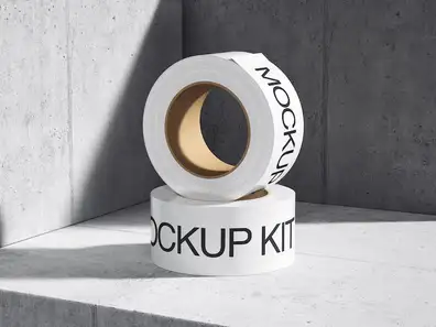 Qubus, Quality Rendered Duct Tape Mockups, EU, 22