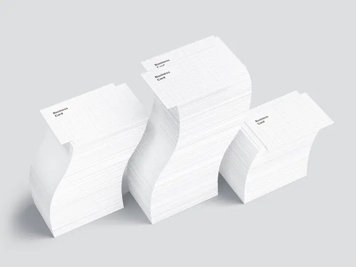 Business Card Mockups, EU-Angled, 03