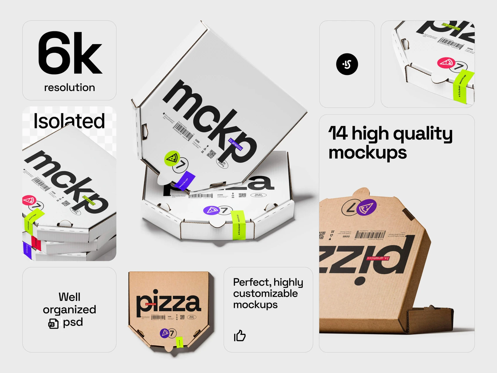Pizza Box Mockups 1