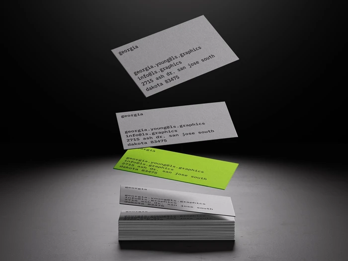 Luiro, Floating Business Card Mockups, US 04