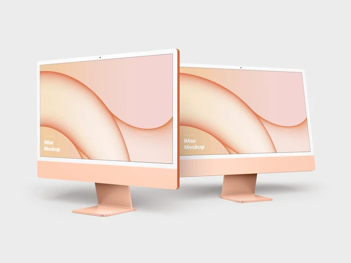 iMac 24-inch Mockups, 12