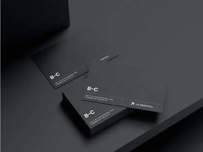 Free Realistic Customizable Business Card Mockup