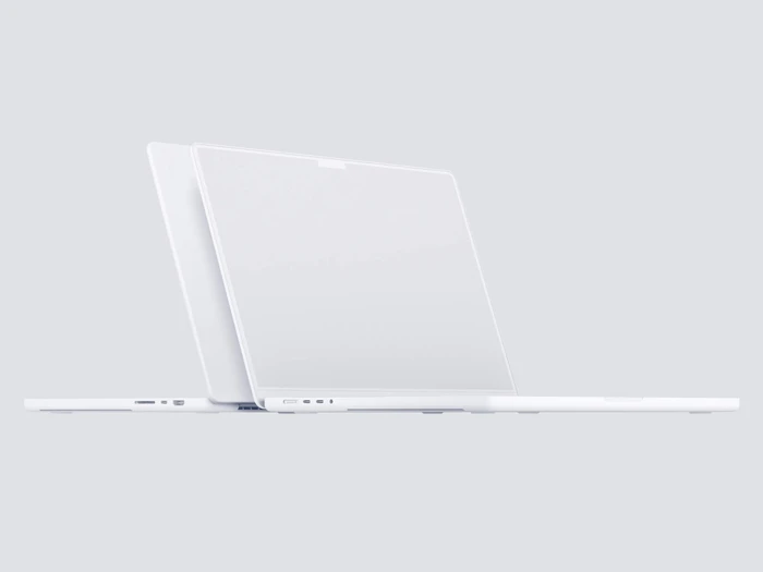 MacBook Pro 16 inch Clay Mockups, 12