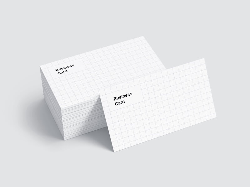 Business Card Mockups, US-Angled, 11