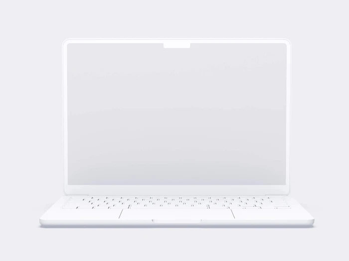 MacBook Air (M2) Clay Mockups, 08