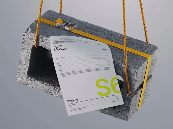 Kaine, Industrial Style Paper Mockup, EU, 13