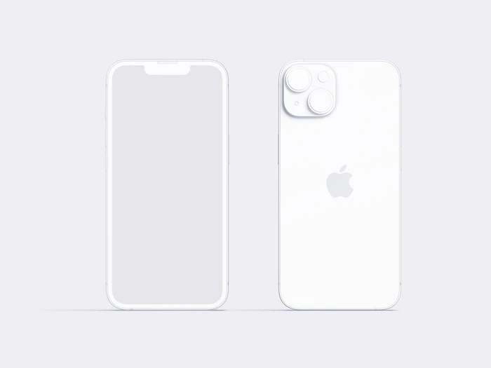 iPhone 14 Clay Mockup, 10