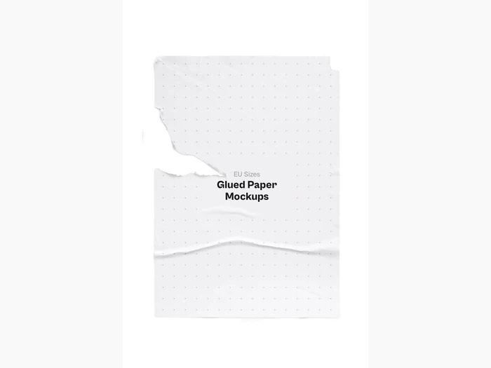 Glued Paper Mockup, EU Glossy, 15