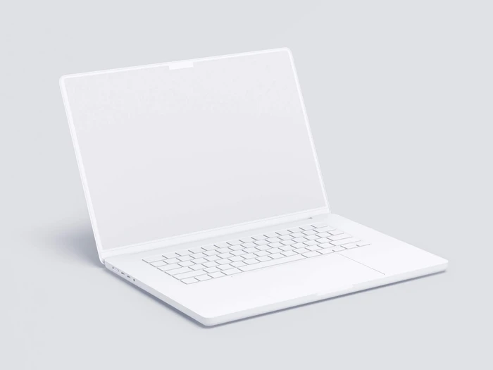 MacBook Pro 16 inch Clay Mockups, 08
